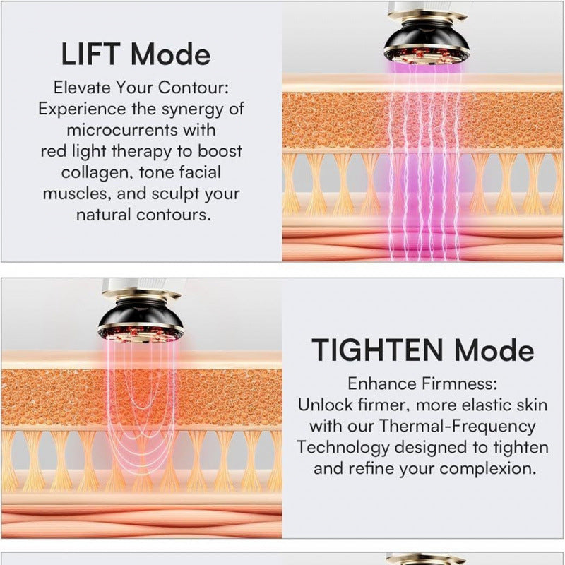 3-in-1 Red Light Therapy Facial Massager